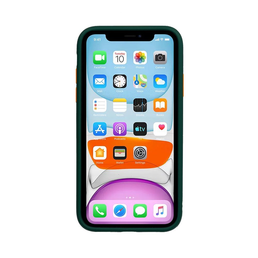 Θήκη Color Button Bumper Samsung Galaxy A71 Πράσινο