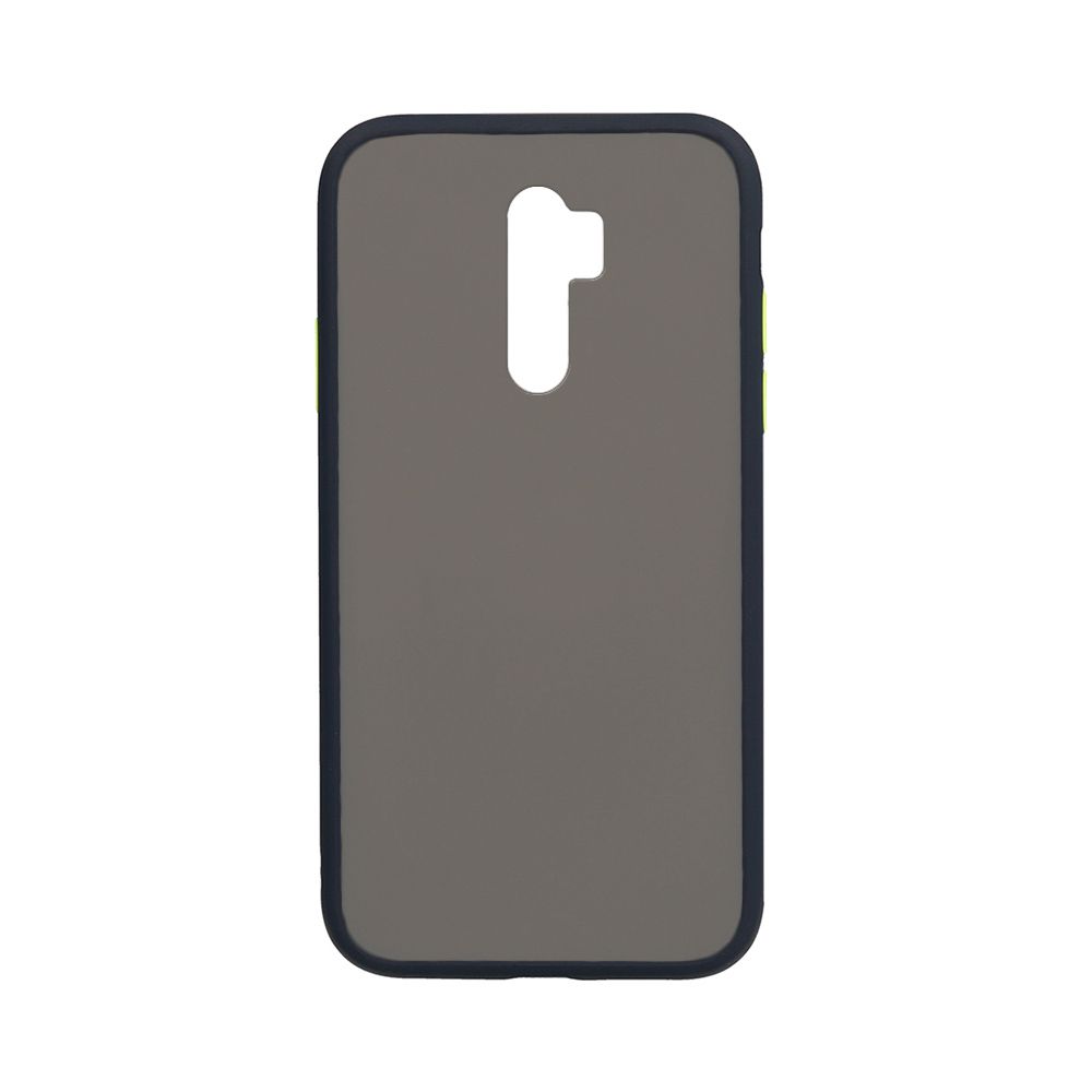 Θήκη Color Button Bumper Xiaomi Redmi 9 Μπλε Σκούρο
