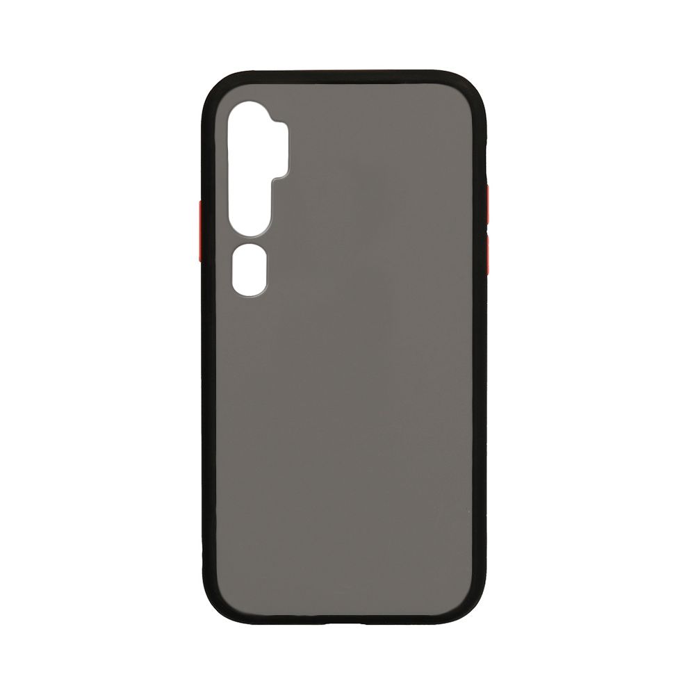 Θήκη Color Button Bumper Xiaomi Mi Note 10 / Mi Note 10 Pro Μαύρο