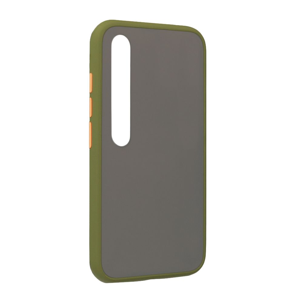 Θήκη Color Button Bumper Xiaomi Mi 10 / Mi 10 Pro Χακί