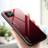 Glass Case Apple iPhone 12 Pro Max Μαύρο / Κόκκινο