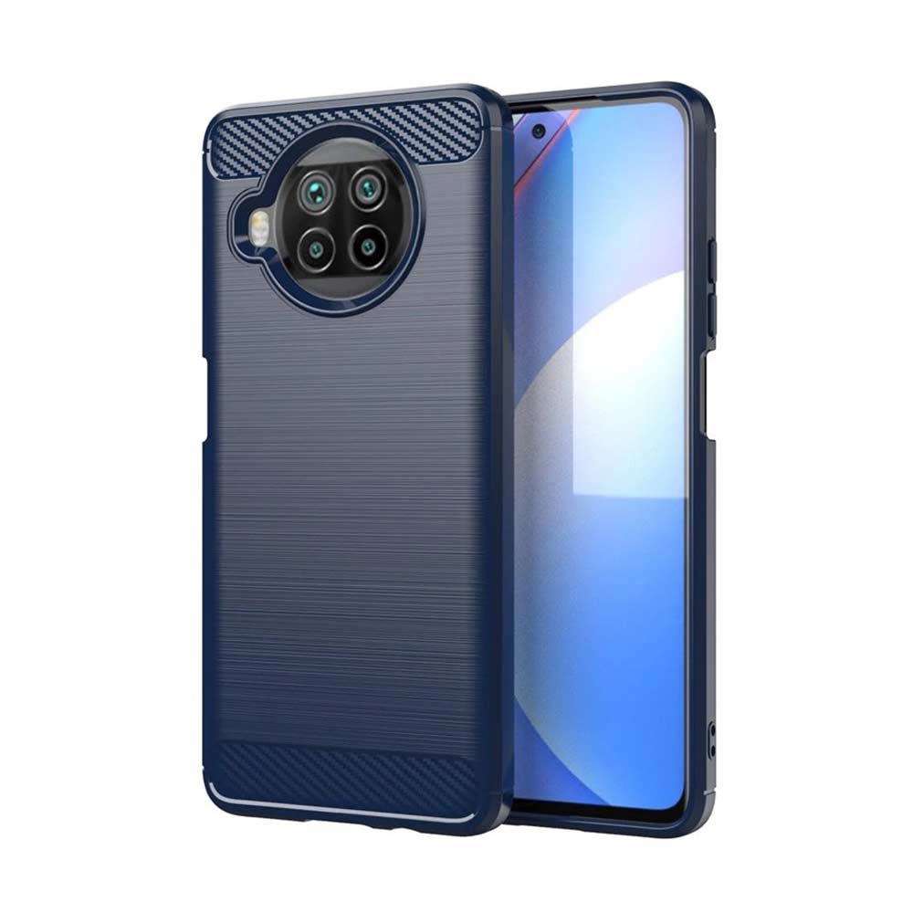 Θήκη Σιλικόνης Carbon TPU Fiber Brushed Xiaomi Mi 10T Lite Μπλε