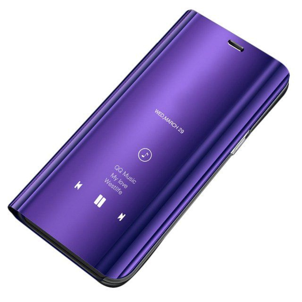 Clear View Cover Samsung Galaxy A41 Μωβ