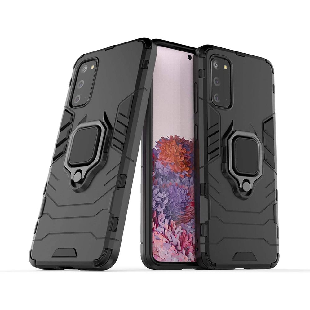 Ring Armor Kickstand magnetic car holder Samsung Galaxy S20 Μαύρο