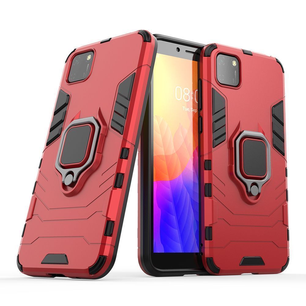 Ring Armor Kickstand magnetic car holder Huawei Y5p / Honor 9s Κόκκινο