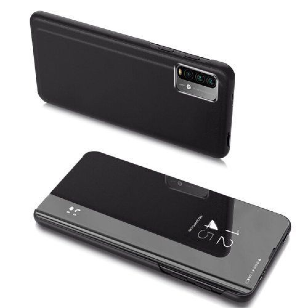 Clear View Cover Xiaomi Poco M3 Μαύρο