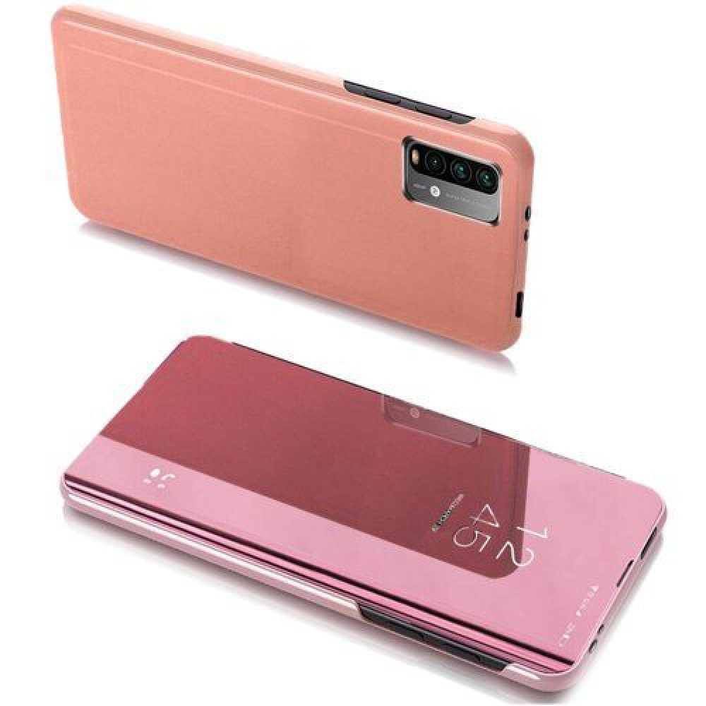 Clear View Cover Xiaomi Poco M3 Ροζ Χρυσό