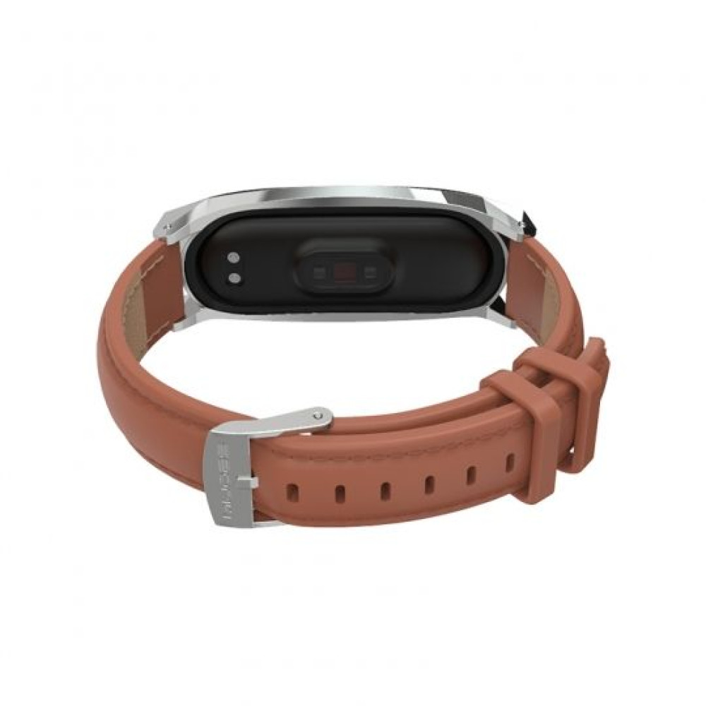 Λουράκι Δερματίνης Herms Mi Smart Band 5/6 Καφέ