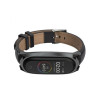 Λουράκι Δερματίνης Herms Mi Smart Band 5/6 Μαύρο