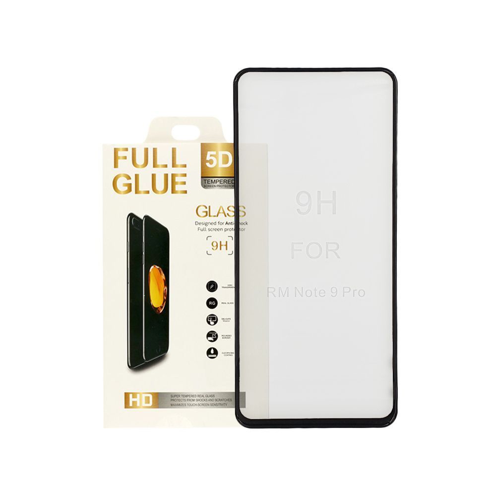 5D Full Glue 9H Tempered Glass Xiaomi Redmi Note 9S/9 Pro Μαύρο