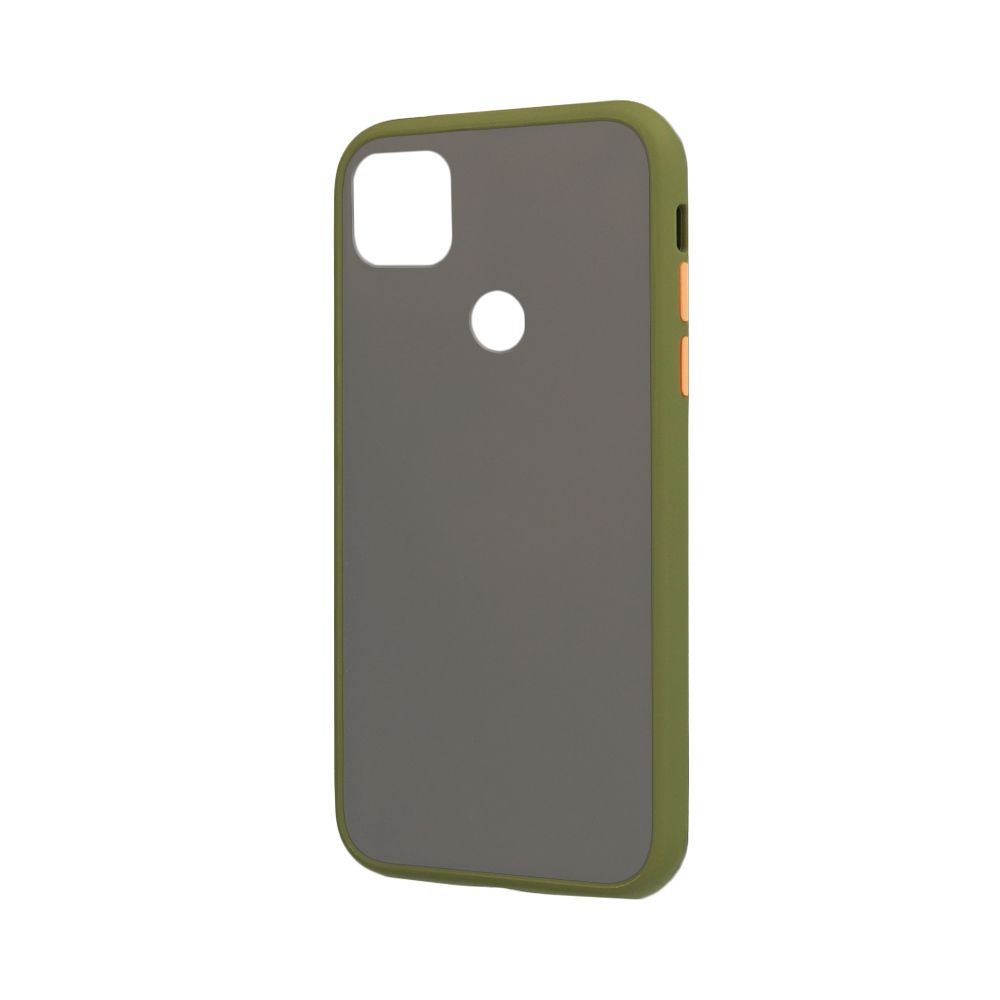 Θήκη Color Button Bumper Xiaomi Redmi 9C Χακί