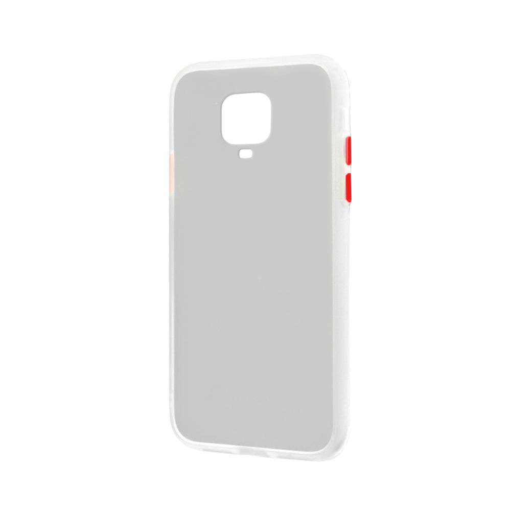Θήκη Color Button Bumper Xiaomi Redmi Note 9S/9 Pro Διάφανο