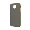 Θήκη Color Button Bumper Xiaomi Redmi Note 9S/9 Pro Χακί