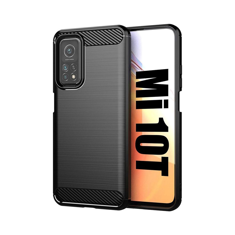 Θήκη Σιλικόνης Carbon TPU Fiber Brushed Xiaomi Mi 10T / Mi 10T Pro Μαύρο
