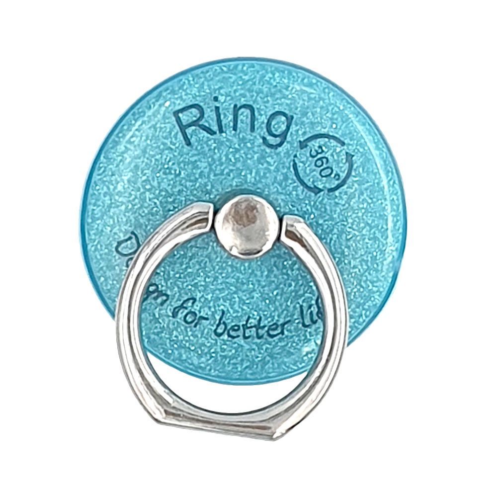 Αυτοκόλλητο Δαχτυλίδι Ring Κινητού Glitter Γαλάζιο