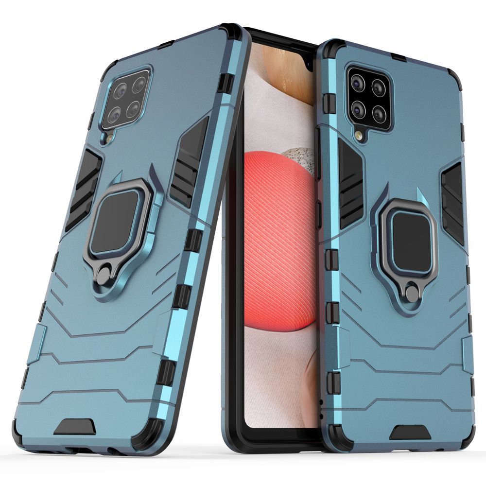 Ring Armor Kickstand magnetic car holder Samsung Galaxy A42 5G Μπλέ