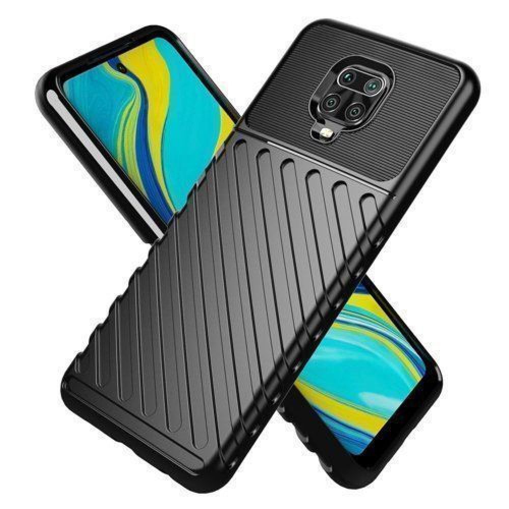 Θήκη Κινητού Thunder Case Flexible Tough Rugged Xiaomi Redmi Note 9S/9 Pro Μαύρο