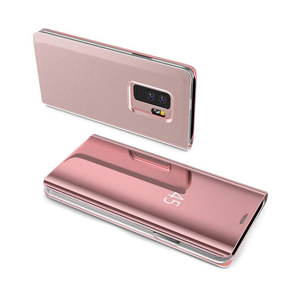 Clear View Cover Samsung Galaxy A72 4G Ροζ Χρυσό