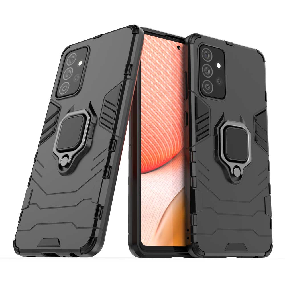 Ring Armor Kickstand magnetic car holder Samsung Galaxy A72 4G Μαύρο