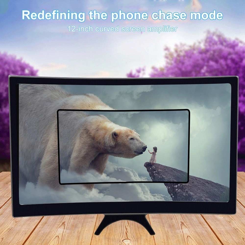 Μεγεθυντής Οθόνης Κινητού Curved 12-14" L6 Screen magnifier Μαύρο