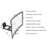 Μεγεθυντής Οθόνης Κινητού Curved 12-14" L6 Screen magnifier Μαύρο