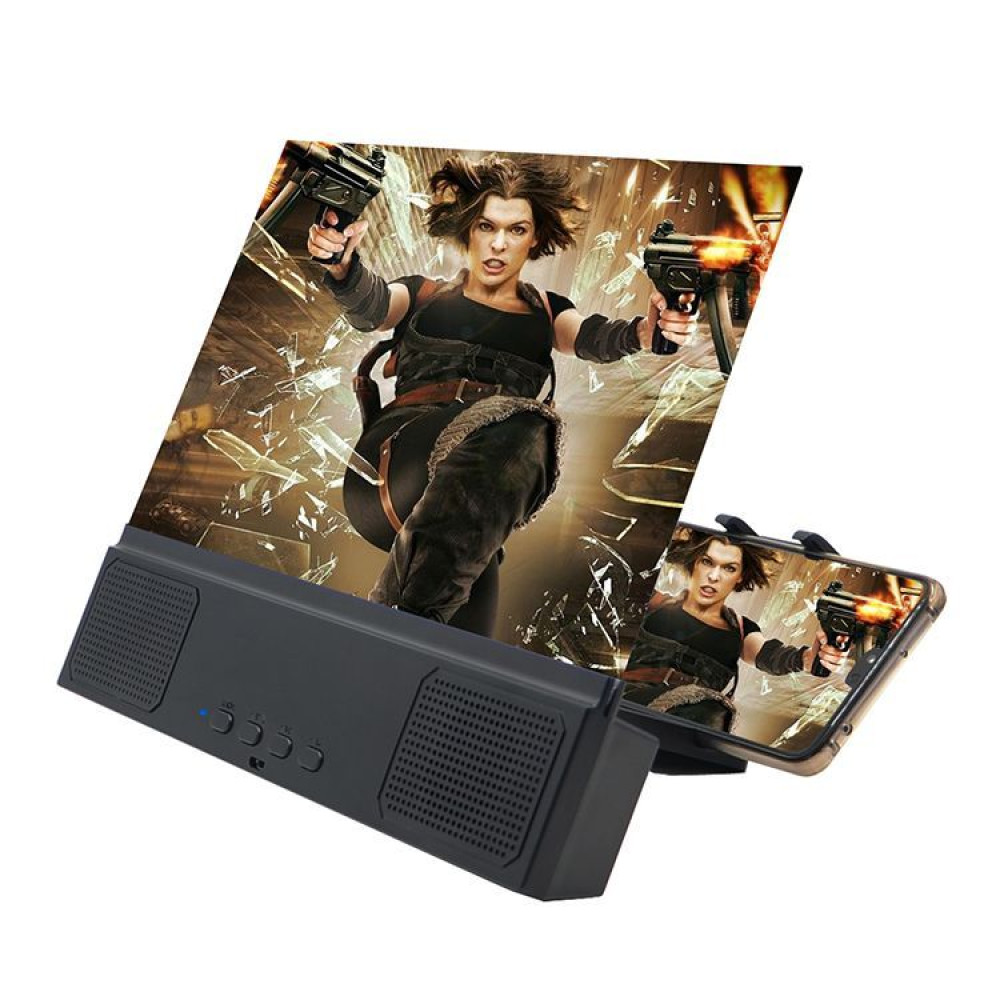 Μεγεθυντής Οθόνης Κινητού με Bluetooth Ηχείο 12" L2 Screen magnifier Μαύρο