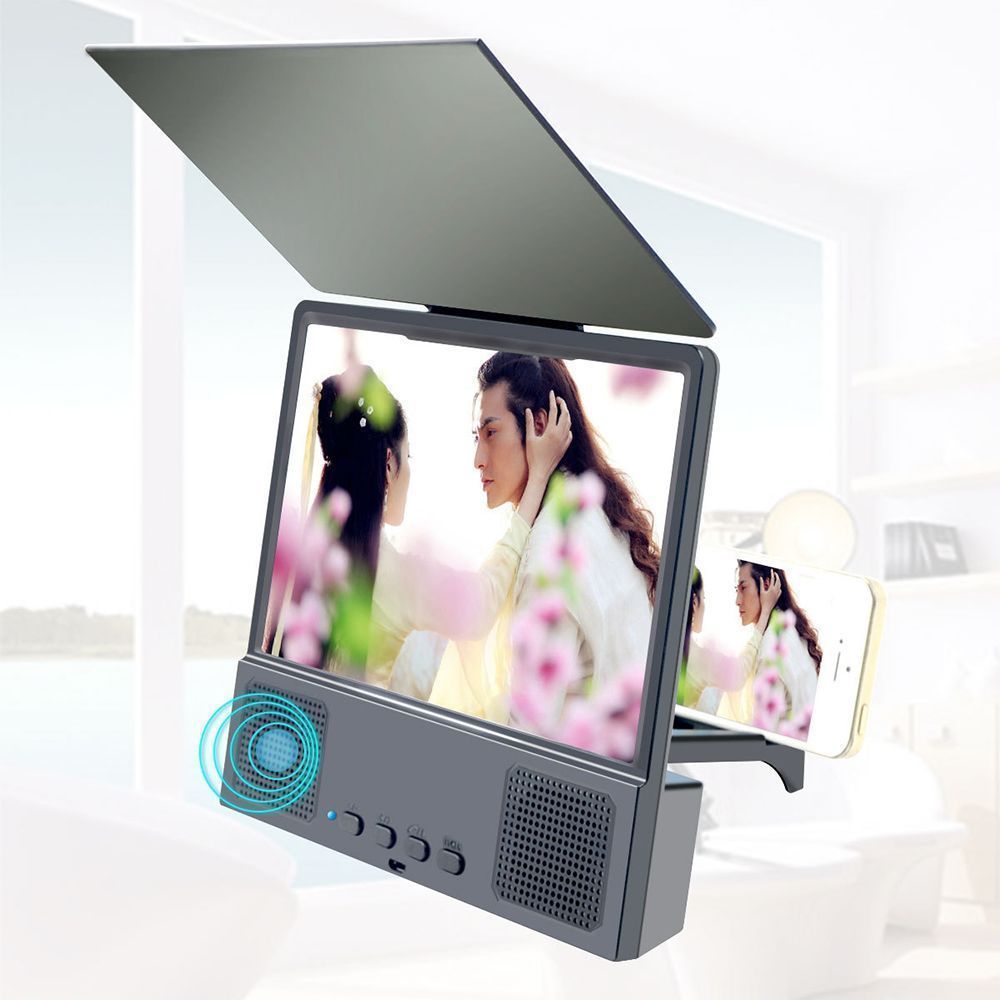 Μεγεθυντής Οθόνης Κινητού με Bluetooth Ηχείο 8" L8 Screen magnifier Μαύρο
