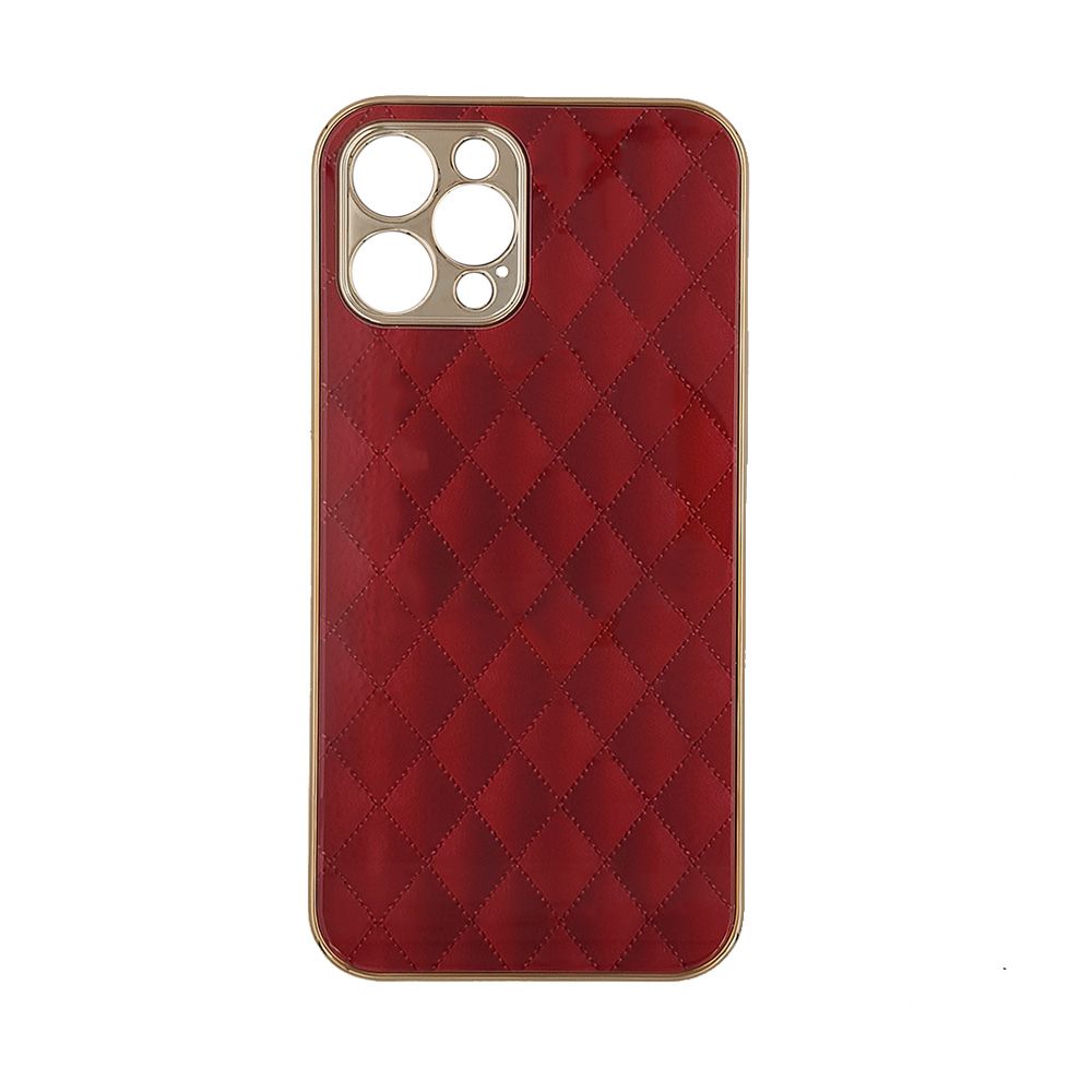GKK Electroplate Glass Case Apple iPhone 12 Pro Cube Κόκκινο
