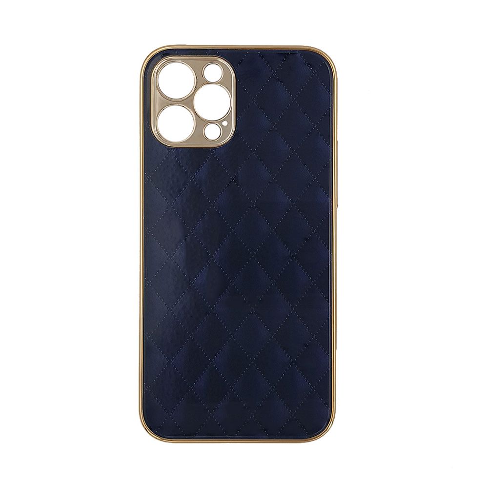 GKK Electroplate Glass Case Apple iPhone 12 Pro Max Cube Μπλε
