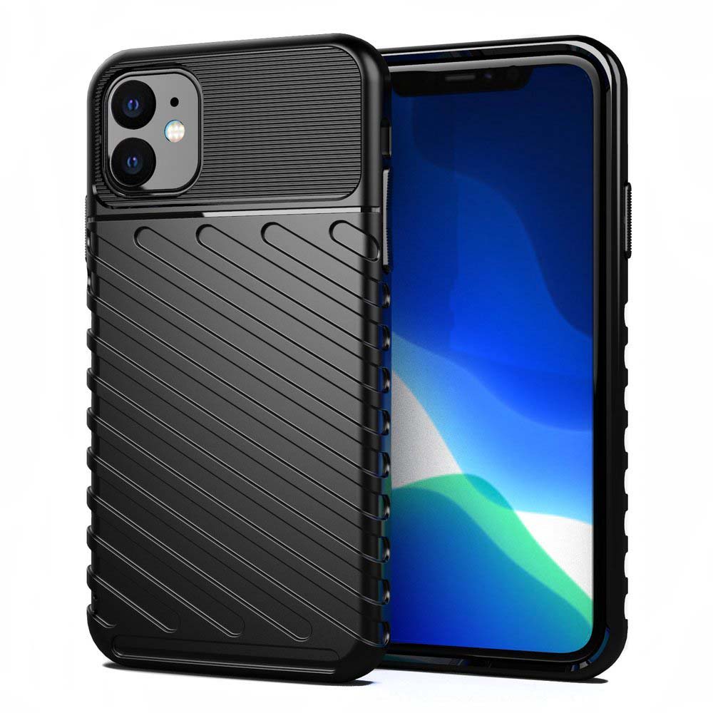 Θήκη Κινητού Thunder Case Flexible Tough Rugged Apple iPhone 11 Μαύρο