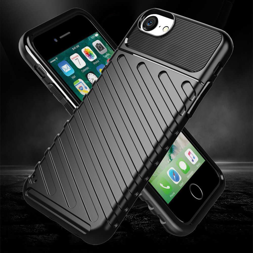 Θήκη Κινητού Thunder Case Flexible Tough Rugged Apple iPhone 7 / iPhone 8 / iPhone SE 2020 / iPhone SE 2022 Μαύρο