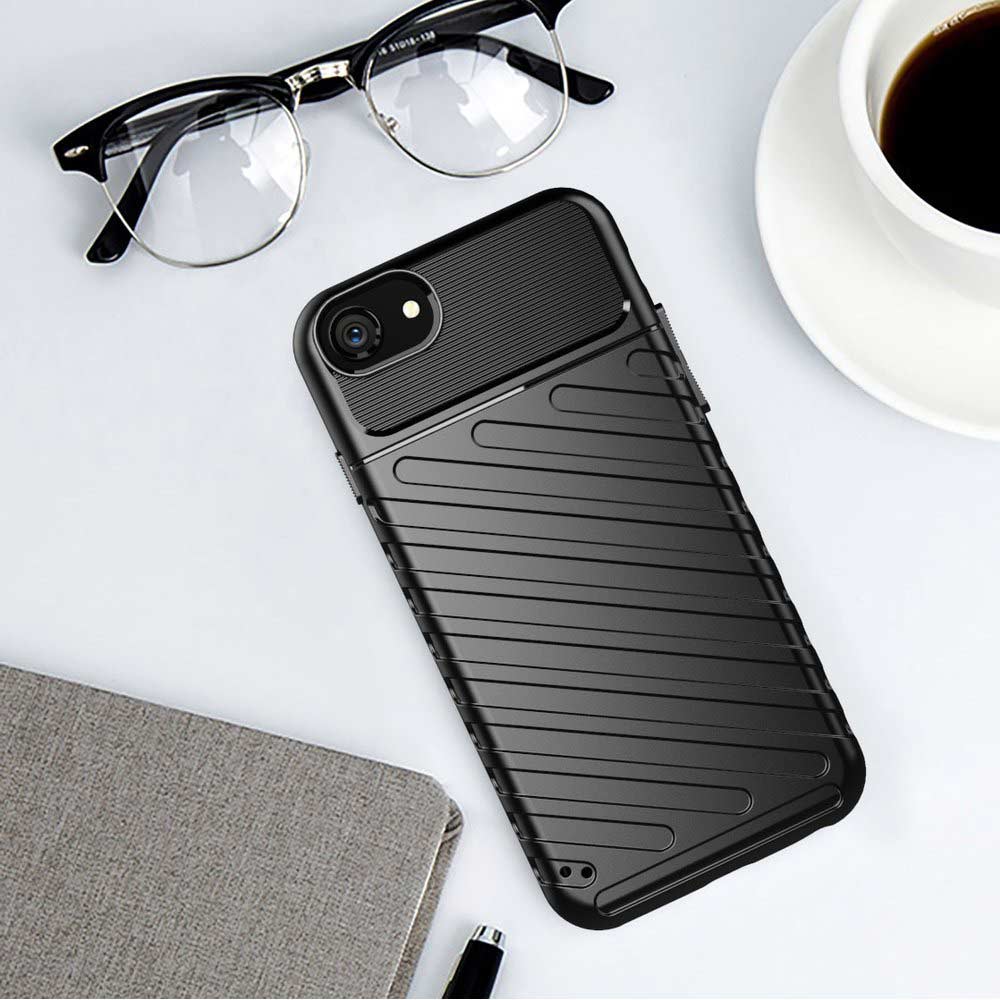 Θήκη Κινητού Thunder Case Flexible Tough Rugged Apple iPhone 7 / iPhone 8 / iPhone SE 2020 / iPhone SE 2022 Μαύρο