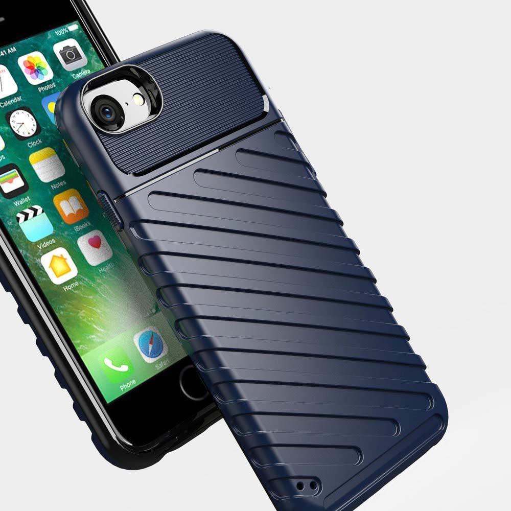 Θήκη Κινητού Thunder Case Flexible Tough Rugged Apple iPhone 7 / iPhone 8 / iPhone SE 2020 / iPhone SE 2022 Μπλέ