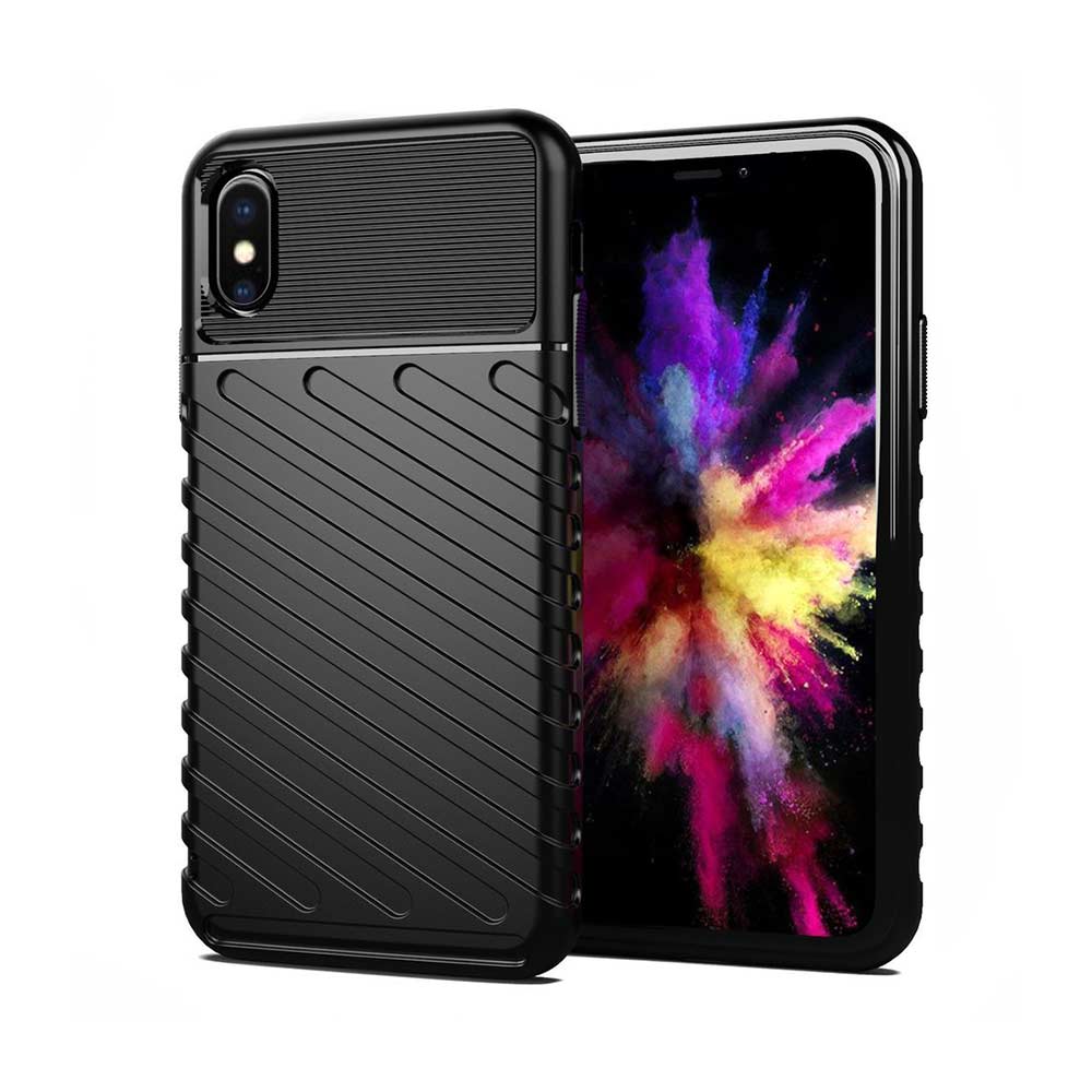 Θήκη Κινητού Thunder Case Flexible Tough Rugged Apple iPhone X / iPhone XS Μαύρο