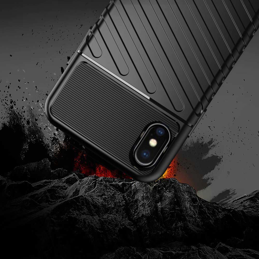 Θήκη Κινητού Thunder Case Flexible Tough Rugged Apple iPhone X / iPhone XS Μαύρο