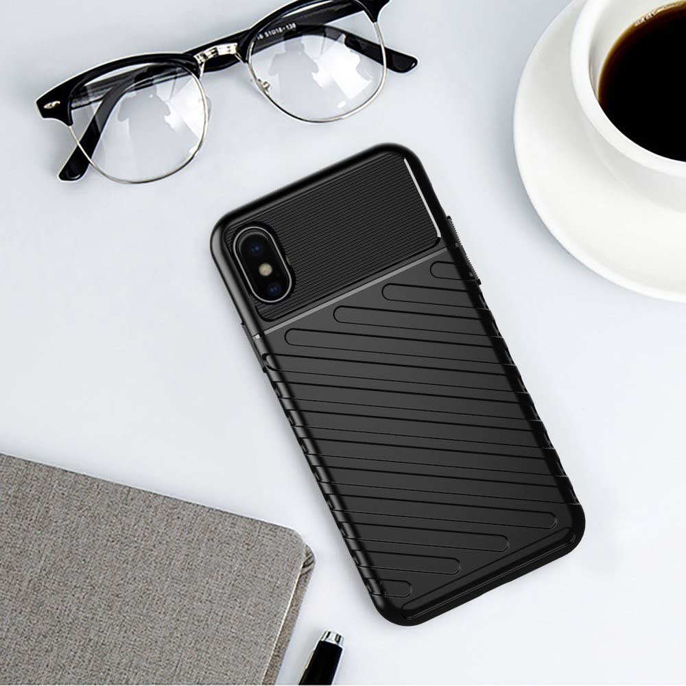 Θήκη Κινητού Thunder Case Flexible Tough Rugged Apple iPhone X / iPhone XS Μαύρο