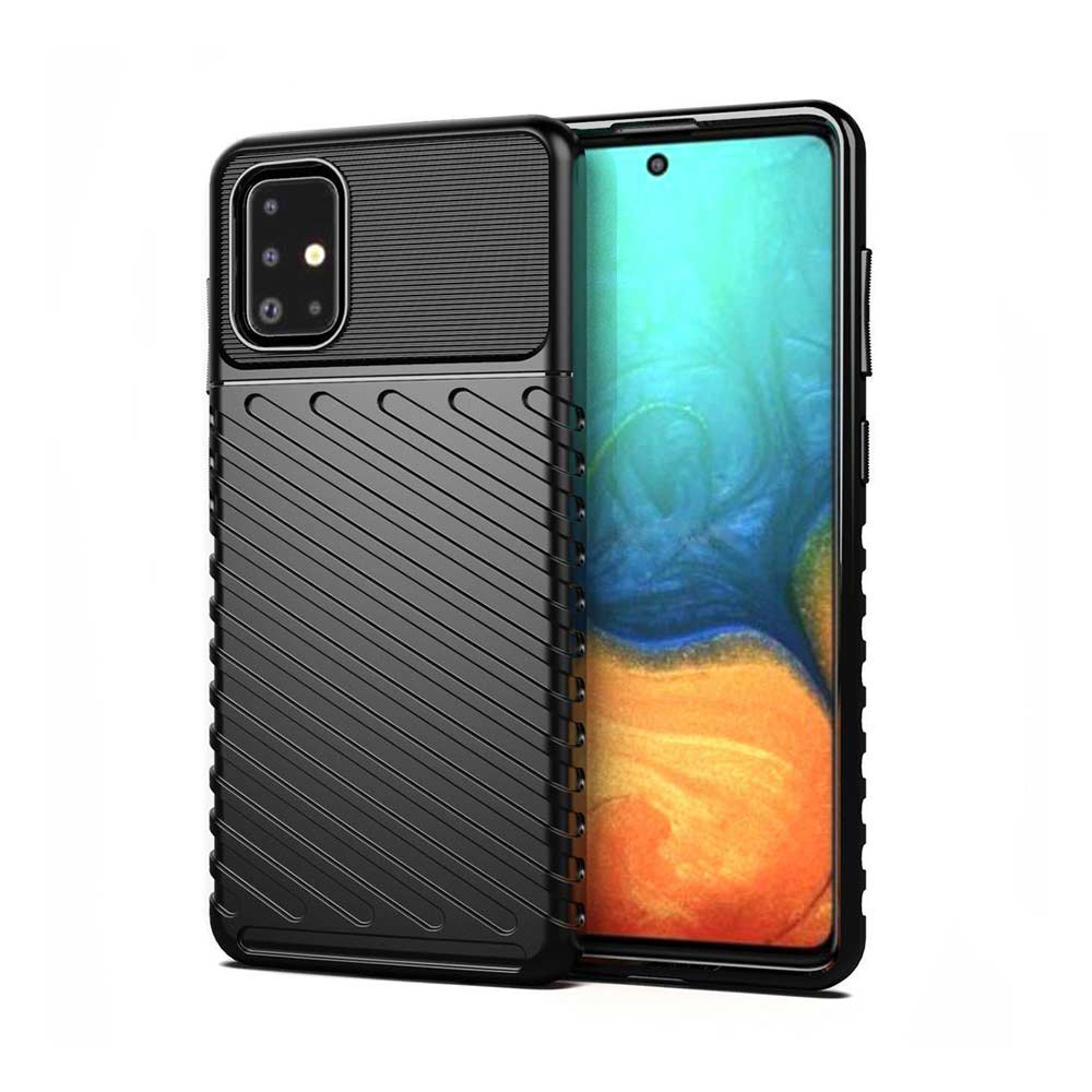 Θήκη Κινητού Thunder Case Flexible Tough Rugged Samsung Galaxy A21s Μαύρο
