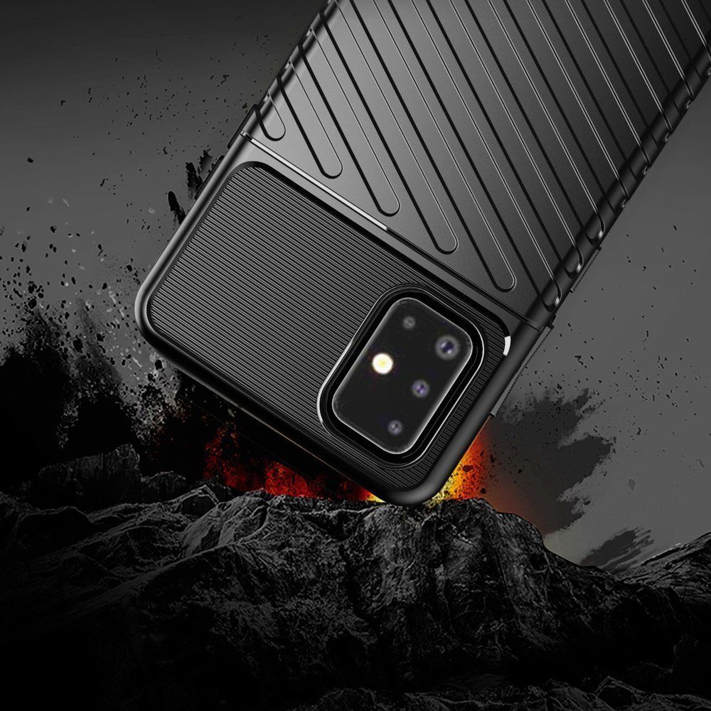 Θήκη Κινητού Thunder Case Flexible Tough Rugged Samsung Galaxy A21s Μαύρο