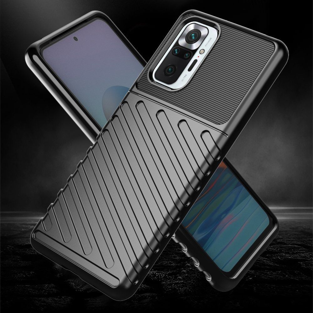 Θήκη Κινητού Thunder Case Flexible Tough Rugged Xiaomi Redmi Note 10 Pro Μαύρο