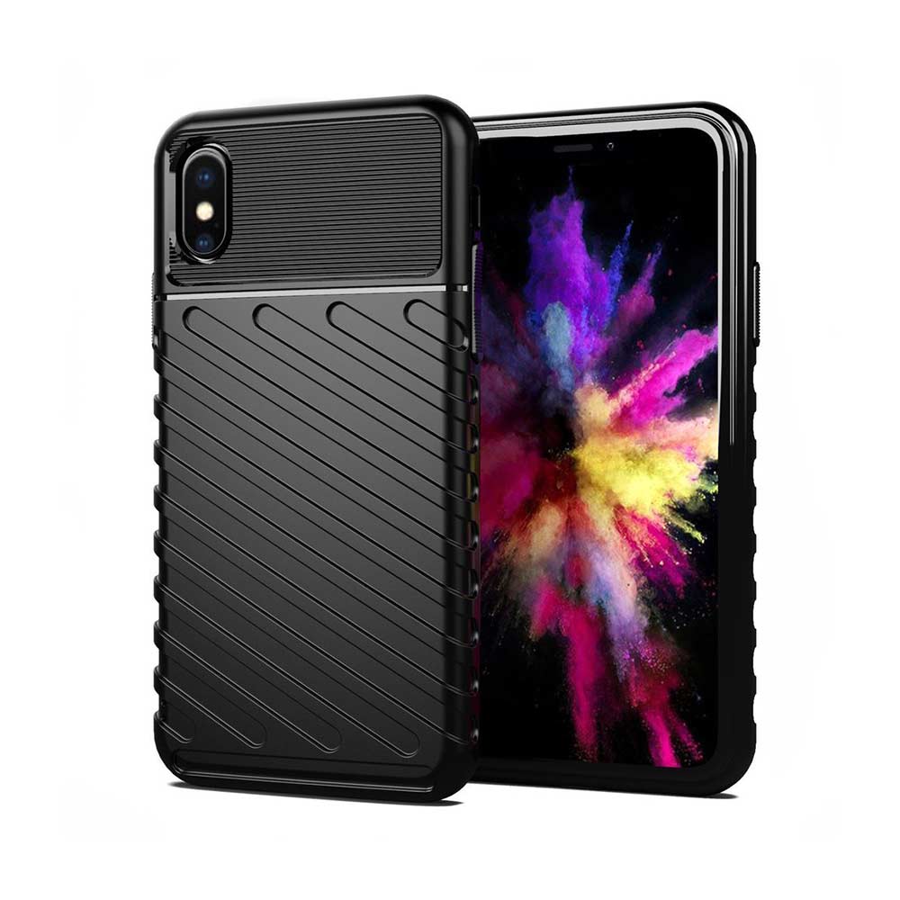 Θήκη Κινητού Thunder Case Flexible Tough Rugged Xiaomi Redmi 9A / Redmi 9AT Μαύρο
