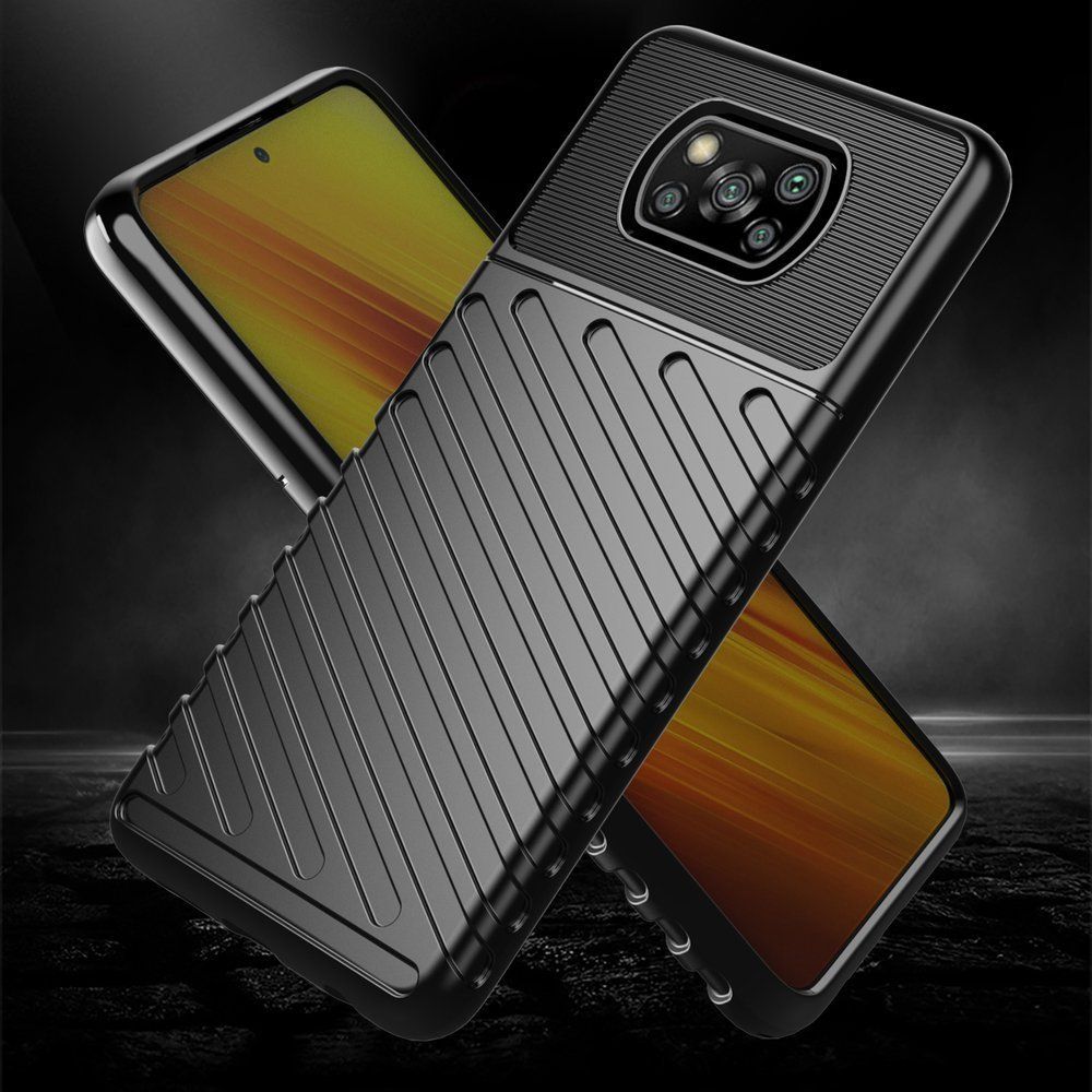 Θήκη Κινητού Thunder Case Flexible Tough Rugged Xiaomi Poco X3 NFC / Poco X3 Pro Μαύρο