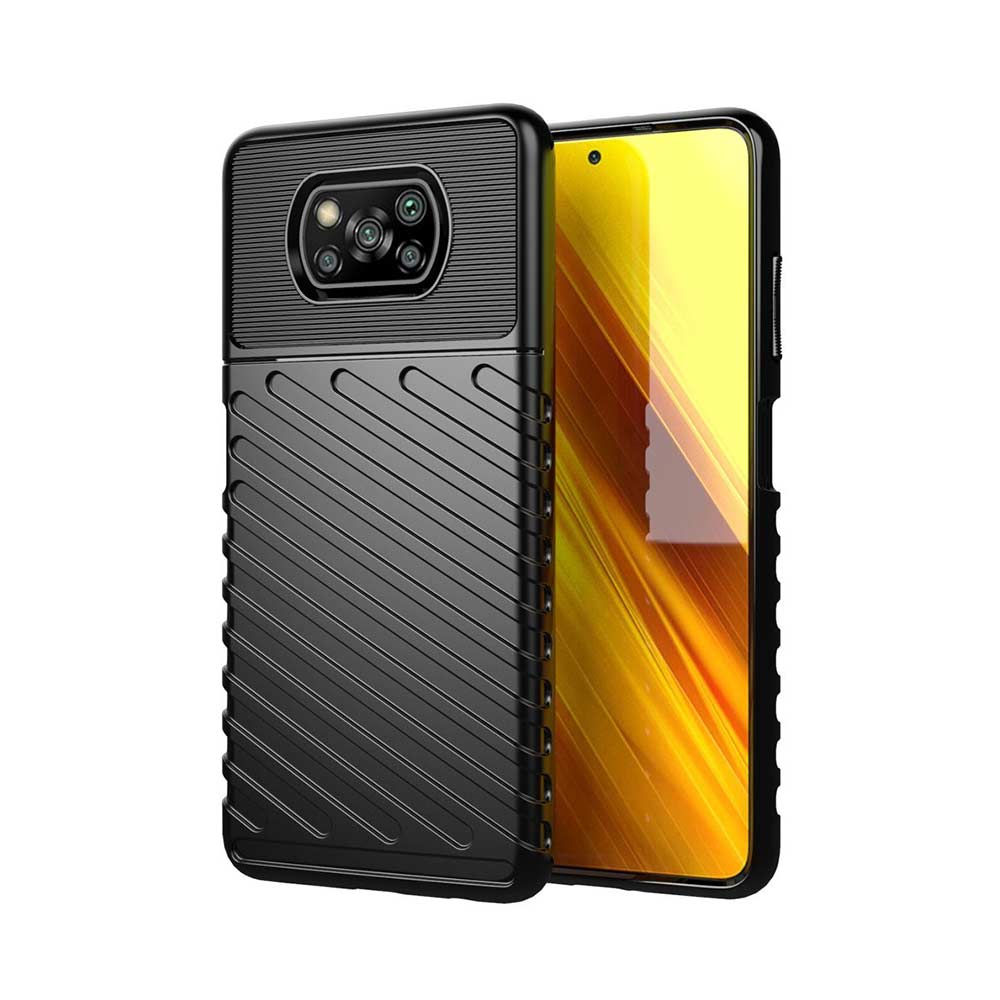 Θήκη Κινητού Thunder Case Flexible Tough Rugged Xiaomi Poco X3 NFC / Poco X3 Pro Μαύρο