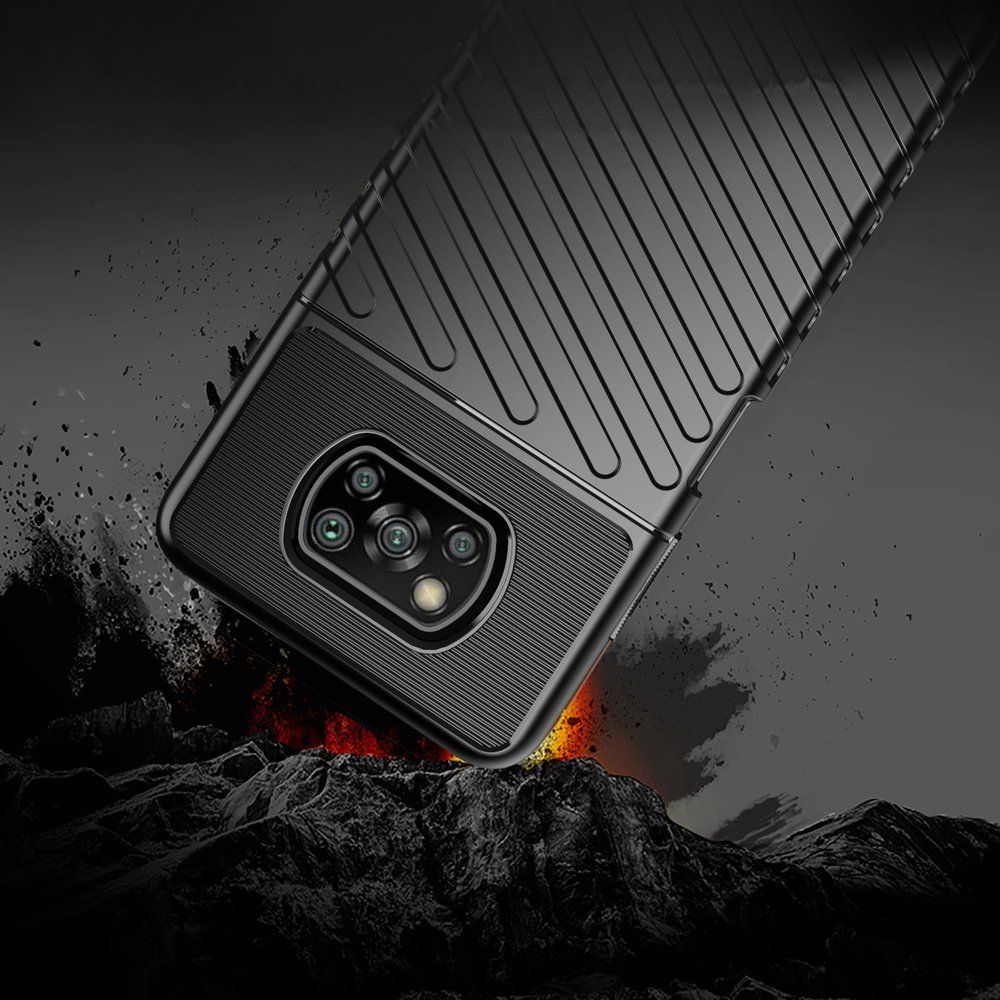Θήκη Κινητού Thunder Case Flexible Tough Rugged Xiaomi Poco X3 NFC / Poco X3 Pro Μαύρο