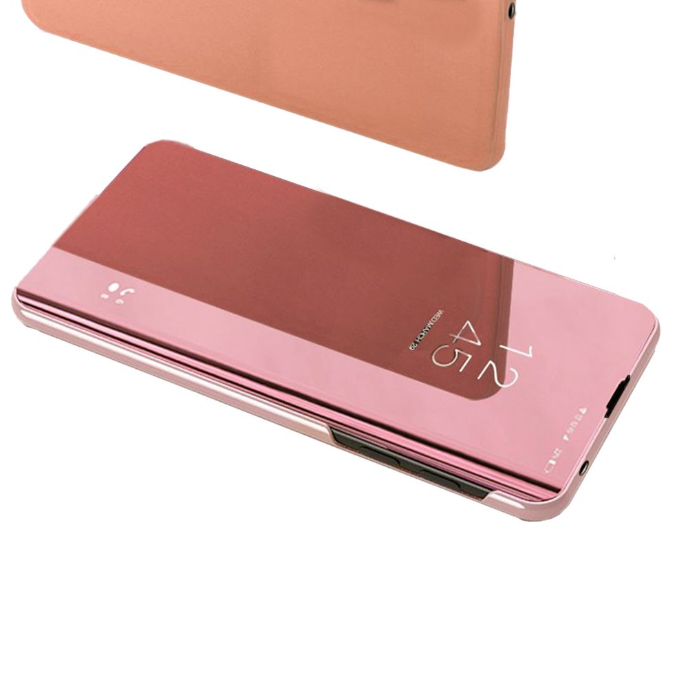 Clear View Cover Apple iPhone 12 Pro Max Ροζ Χρυσό