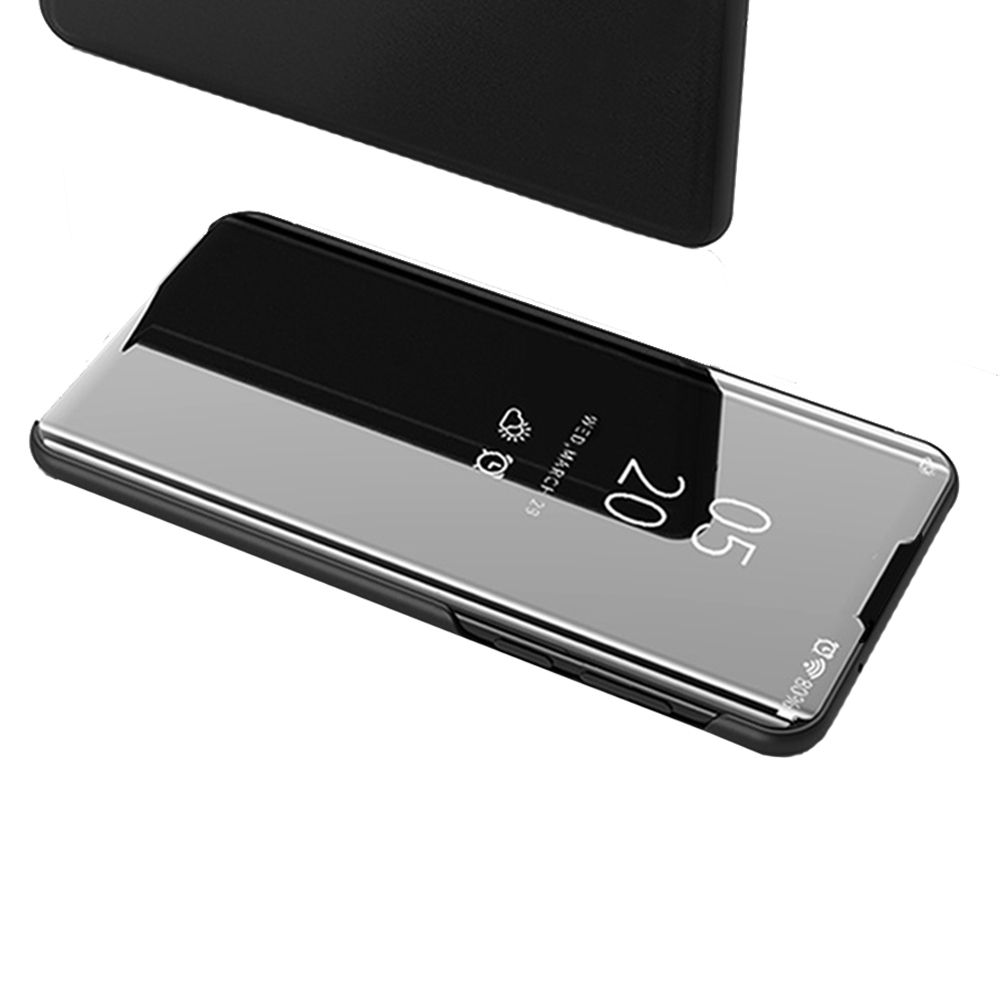 Clear View Cover Samsung Galaxy A02s Μαύρο