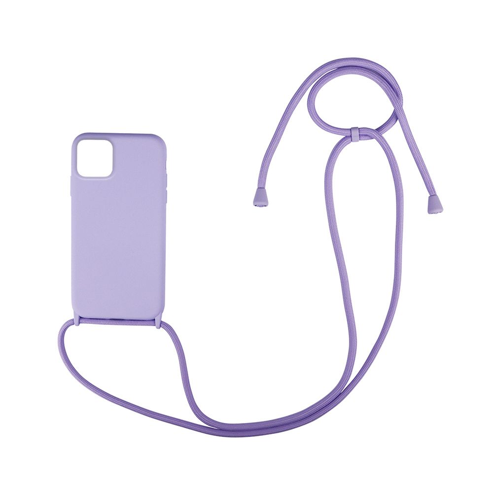 Θήκη Σιλικόνης με Κορδόνι CarryHang Sonique Apple iPhone 11 Λιλά