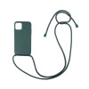 Θήκη Σιλικόνης με Κορδόνι CarryHang Sonique Apple iPhone 12 mini Πράσινο Σκούρο