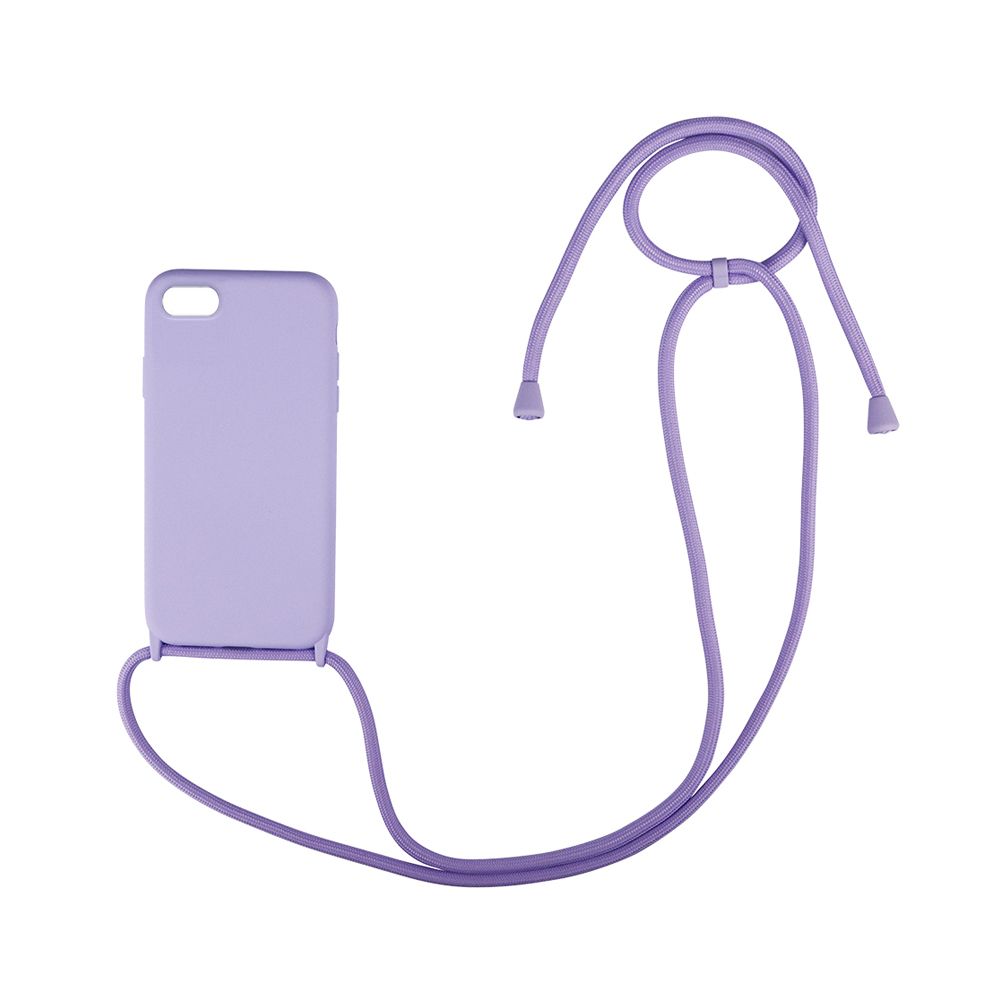 Θήκη Σιλικόνης με Κορδόνι CarryHang Sonique Apple iPhone 7 / iPhone 8 / iPhone SE 2020 / iPhone SE 2022 Λιλά