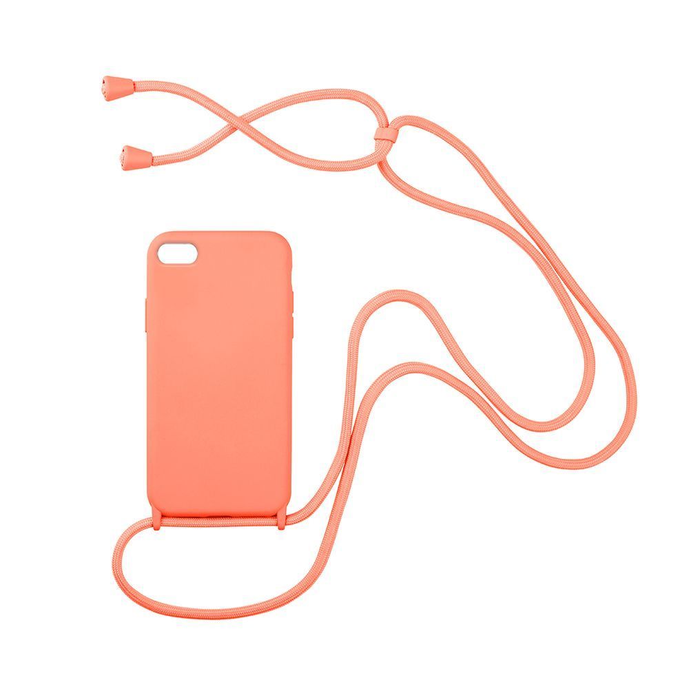 Θήκη Σιλικόνης με Κορδόνι CarryHang Sonique Apple iPhone 7 / iPhone 8 / iPhone SE 2020 / iPhone SE 2022 Πορτοκαλί