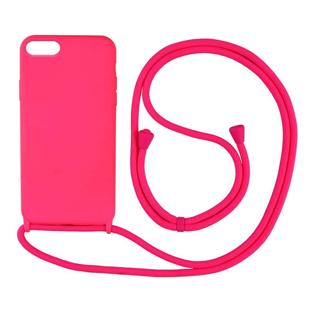 Θήκη Σιλικόνης με Κορδόνι CarryHang Sonique Apple iPhone 7 / iPhone 8 / iPhone SE 2020 / iPhone SE 2022 Φούξια